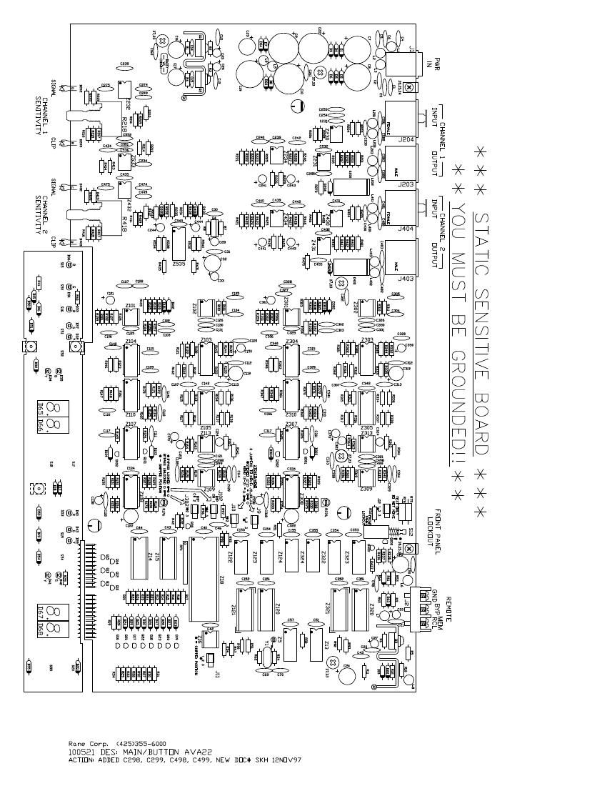 rane AVA 22 Video Align Delay Schematics