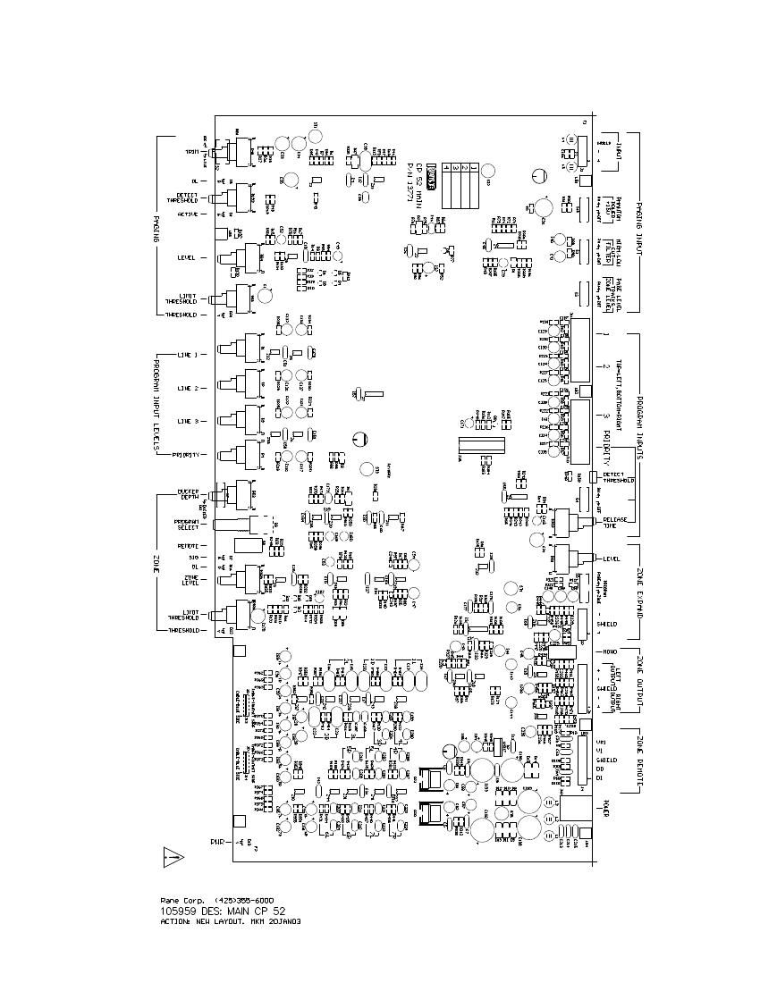 rane CP 52 Commercial Processor Schematics