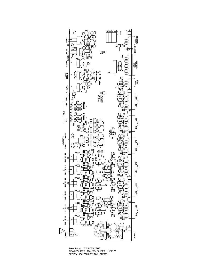 rane DA Distribution Amplifier 26 Schematics