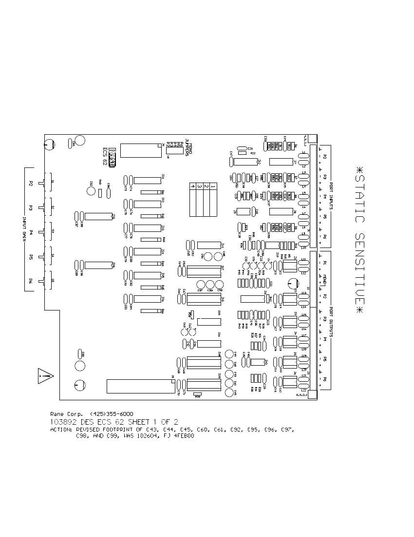 rane ECS 62 Conference System Schematics