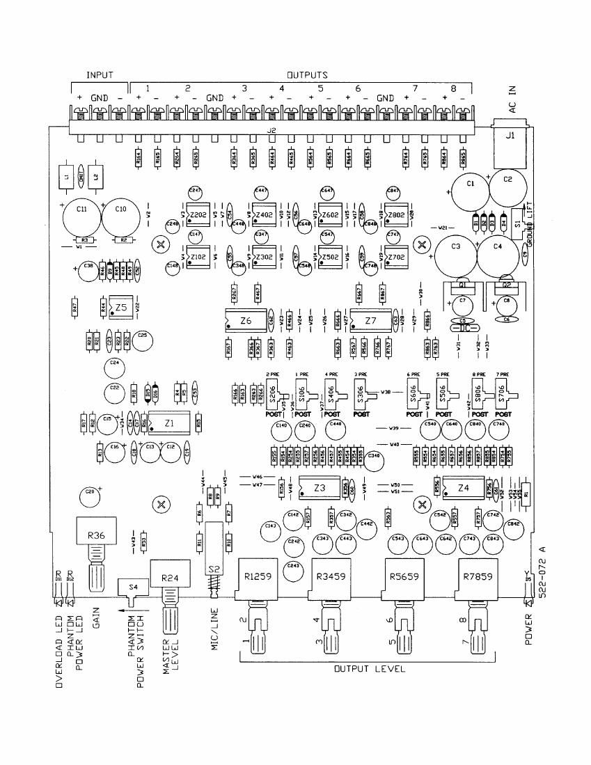 rane FDA 18 Distribution Amp Schematics