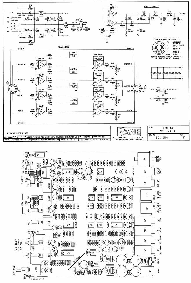 rane FMI 14 Flex Preamp Schematics