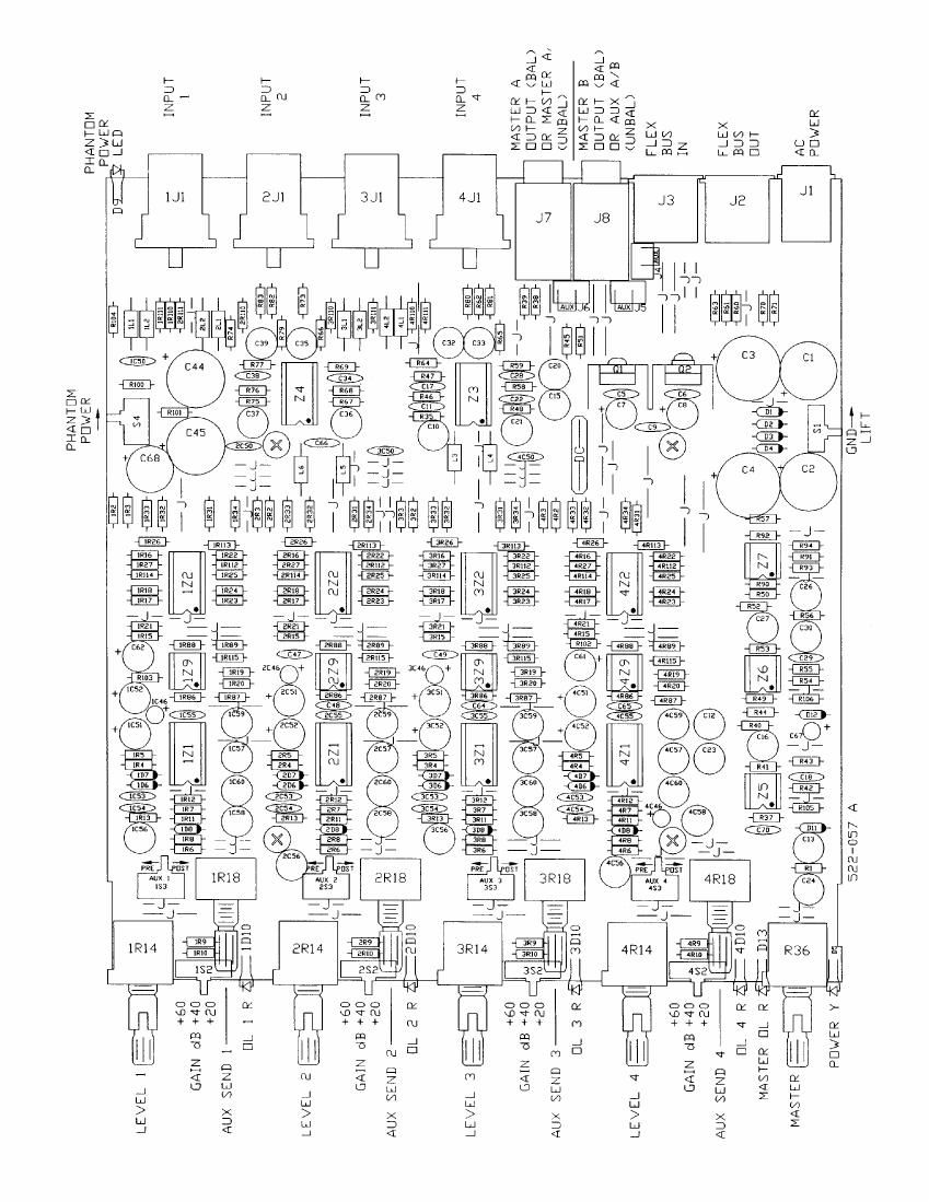 rane FPM 42 Flex Program Mixer Schematics