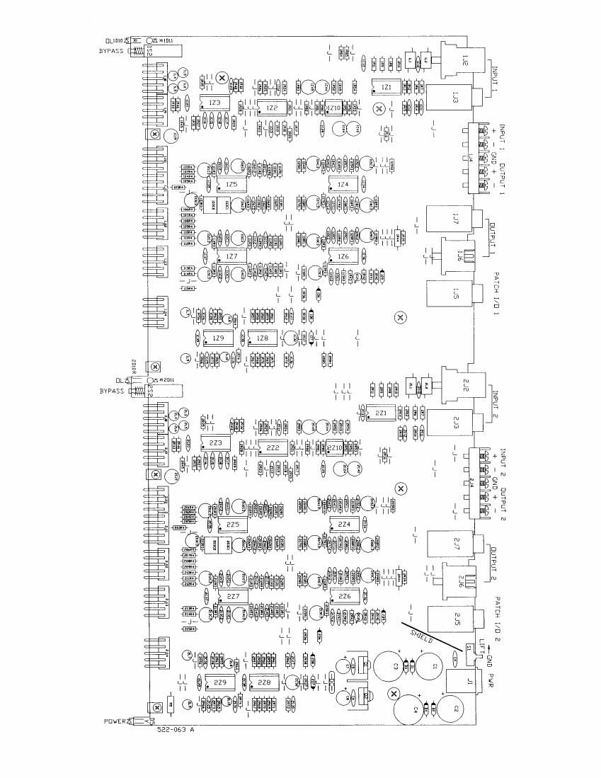 rane GQ 15 Graphic EQ Schematics