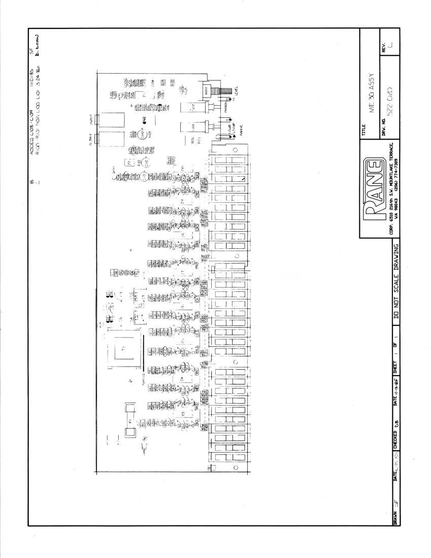 rane ME 30 EQ Schematics