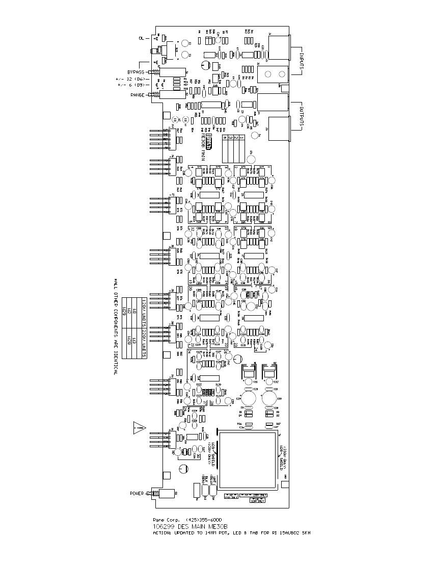 rane ME 30B EQ Schematics