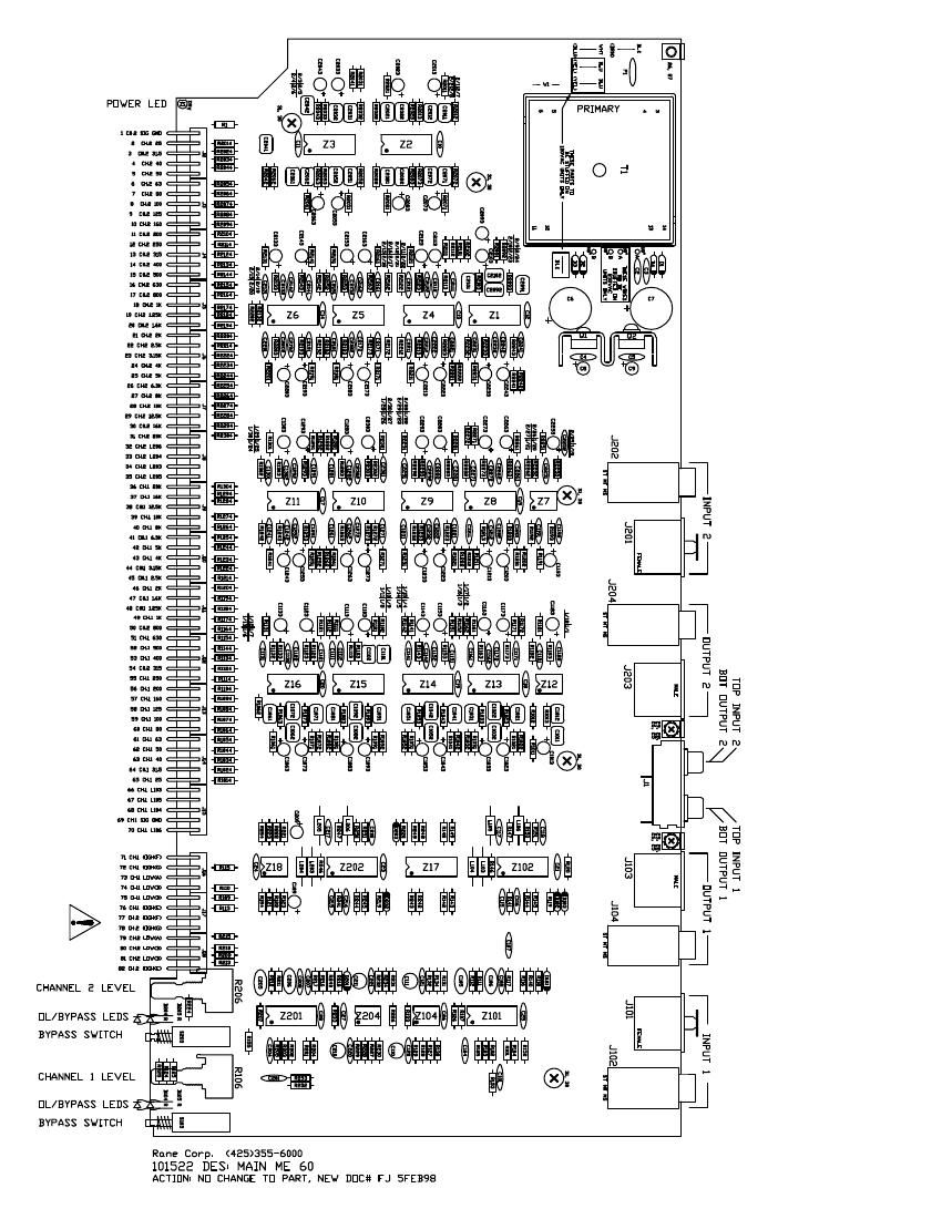 rane ME 60 EQ 1998 Schematics