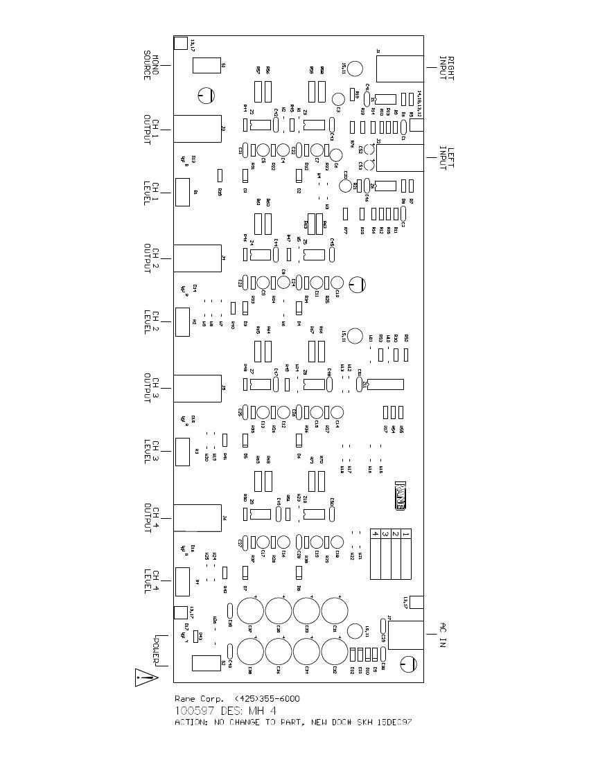 rane MH 4 Headphone Amp Schematics