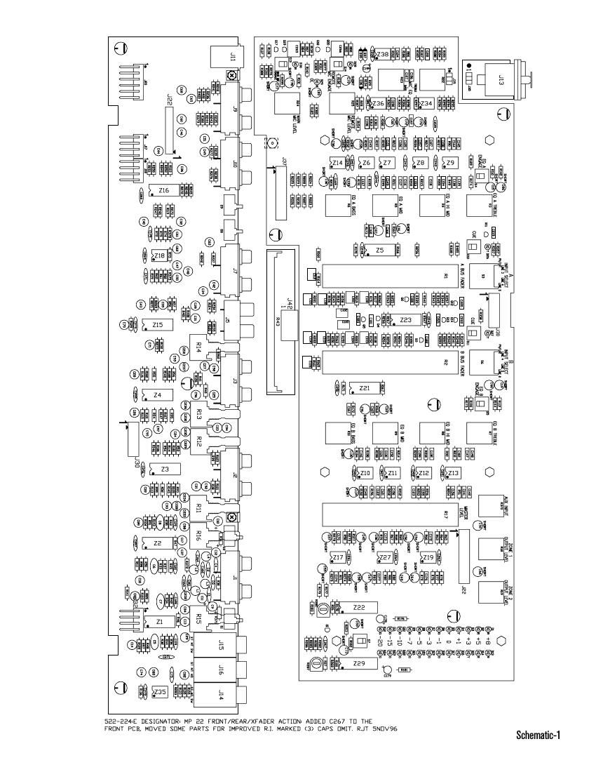 rane MP 22 Mixer Schematics