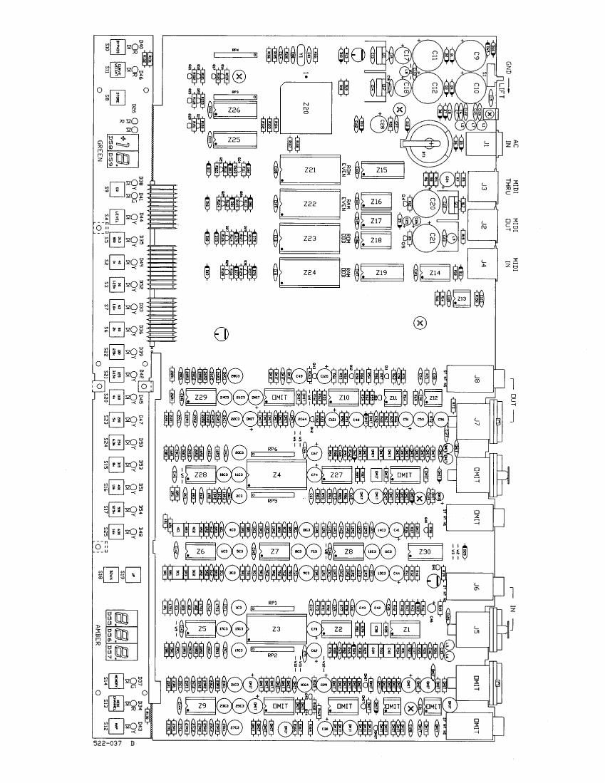 rane MPE 28 Midi EQ Schematics