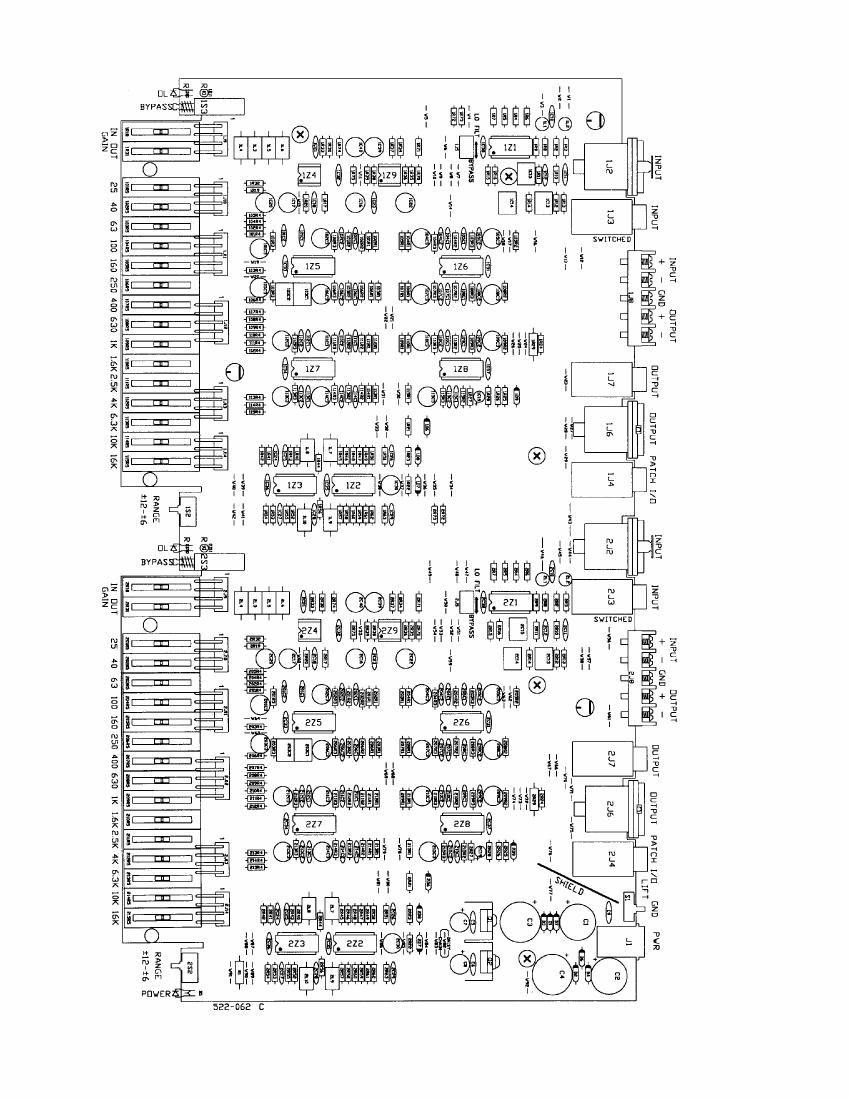 rane MQ 15 Graphic EQ Schematics