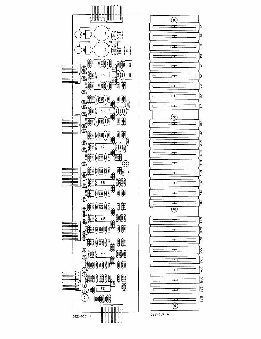 rane RE 27 Real Time EQ Schematics