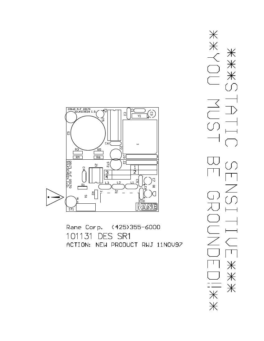 rane SR 1 Remote Schematic