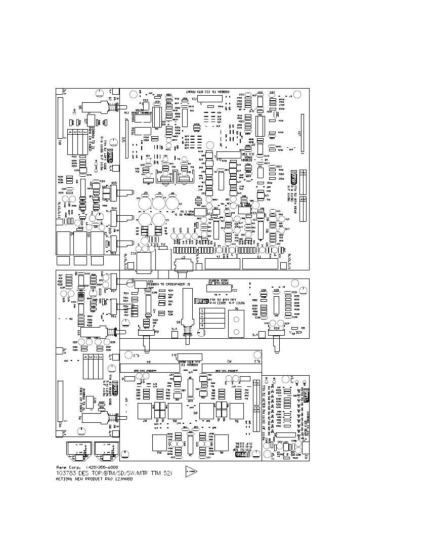 rane TTM 52i Mixer Schematics