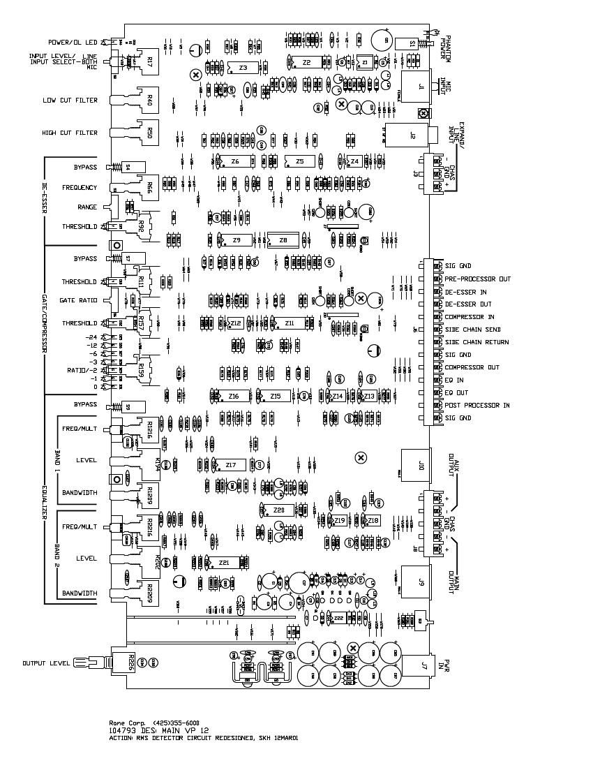 rane VP 12 Preamp Schematics