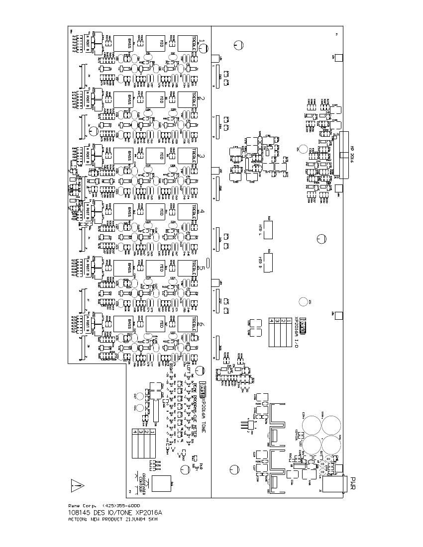 rane XP 2016a Mixer Schematics