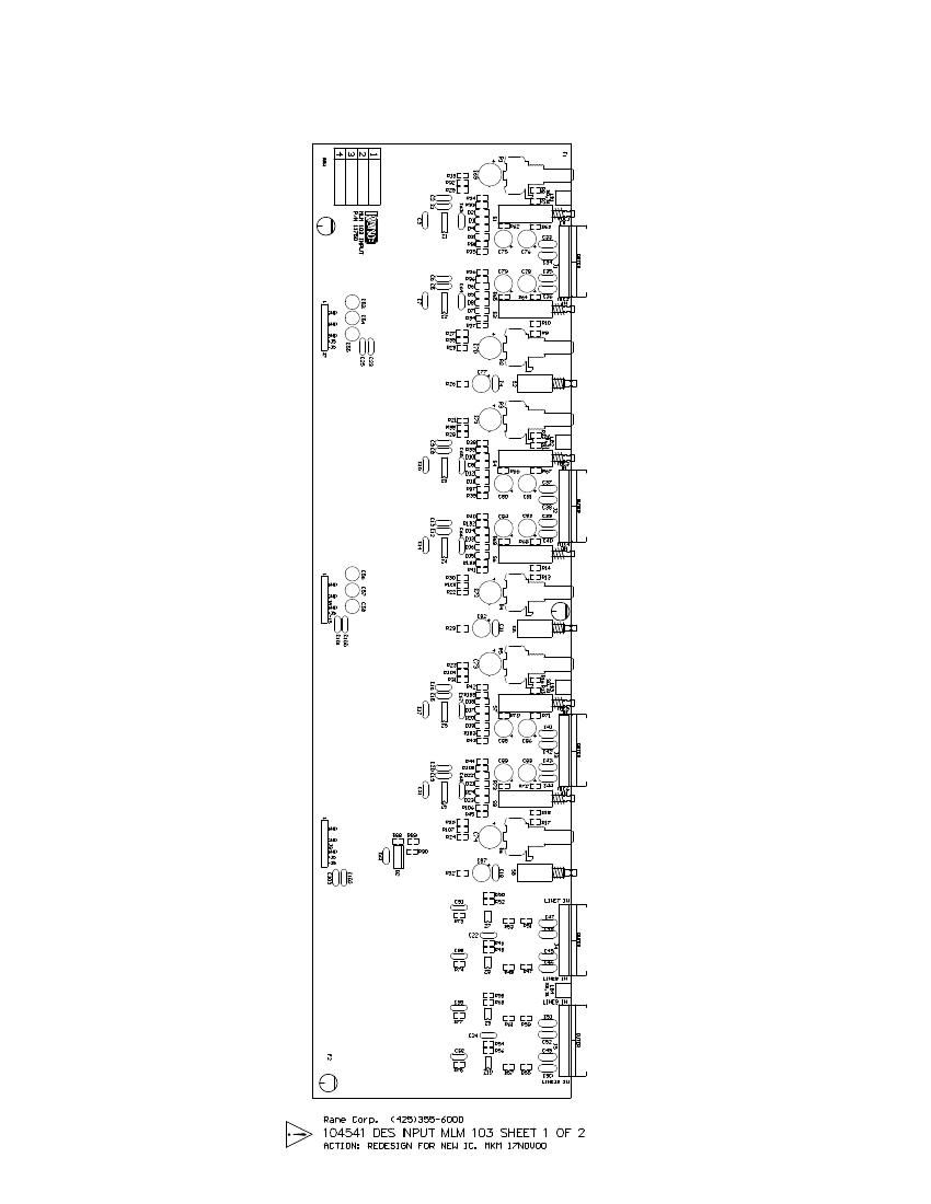 rane MLM 103 Mixer Schematics