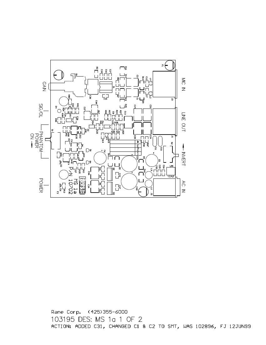 rane MS 1a Preamp Schematic