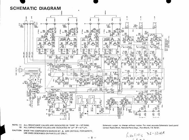 realistic 1200 a schematic