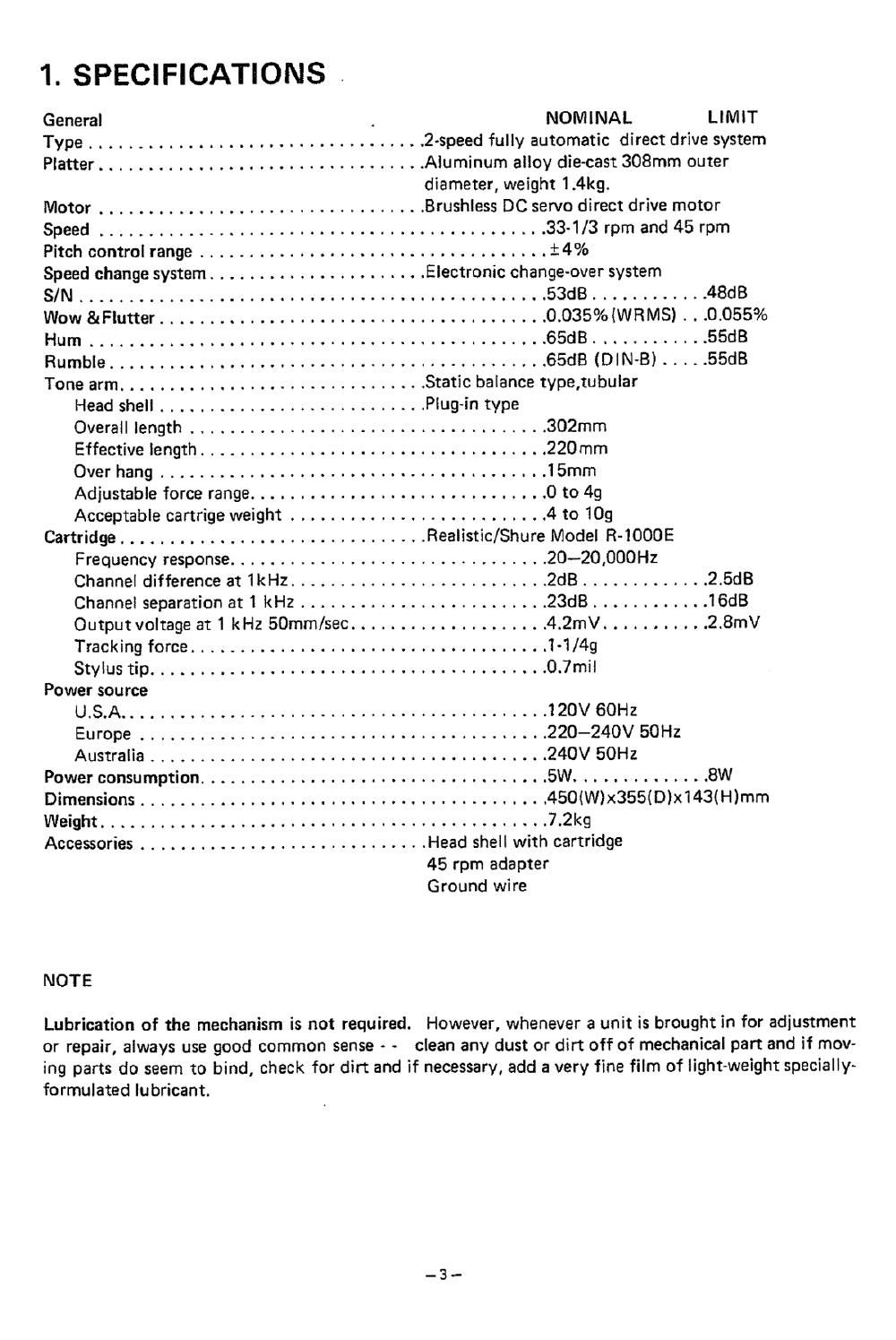 realistic lab 400 service manual