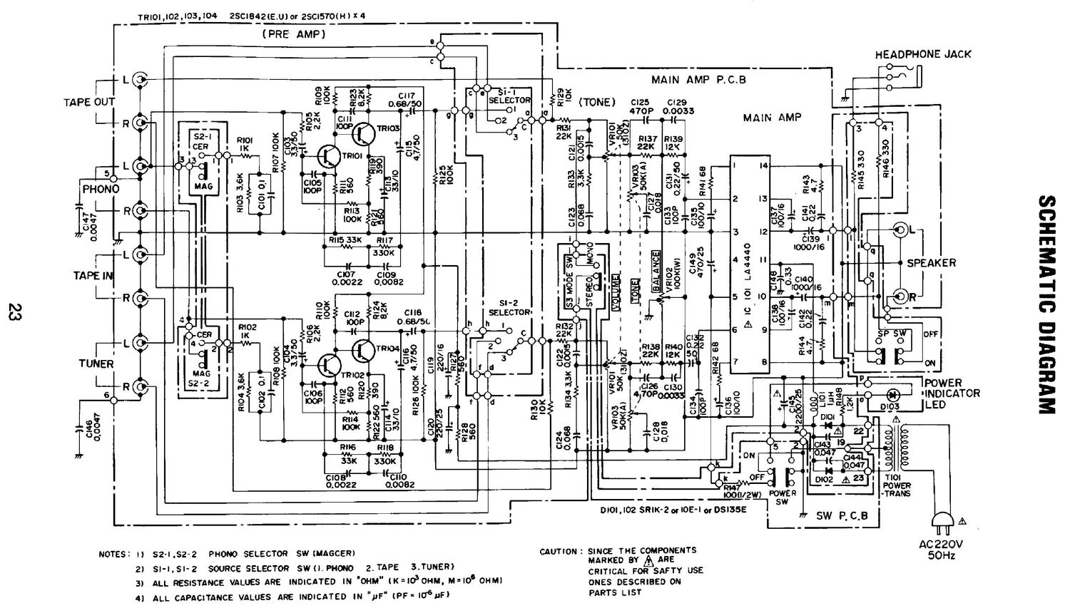 realistic sa 102 schematic