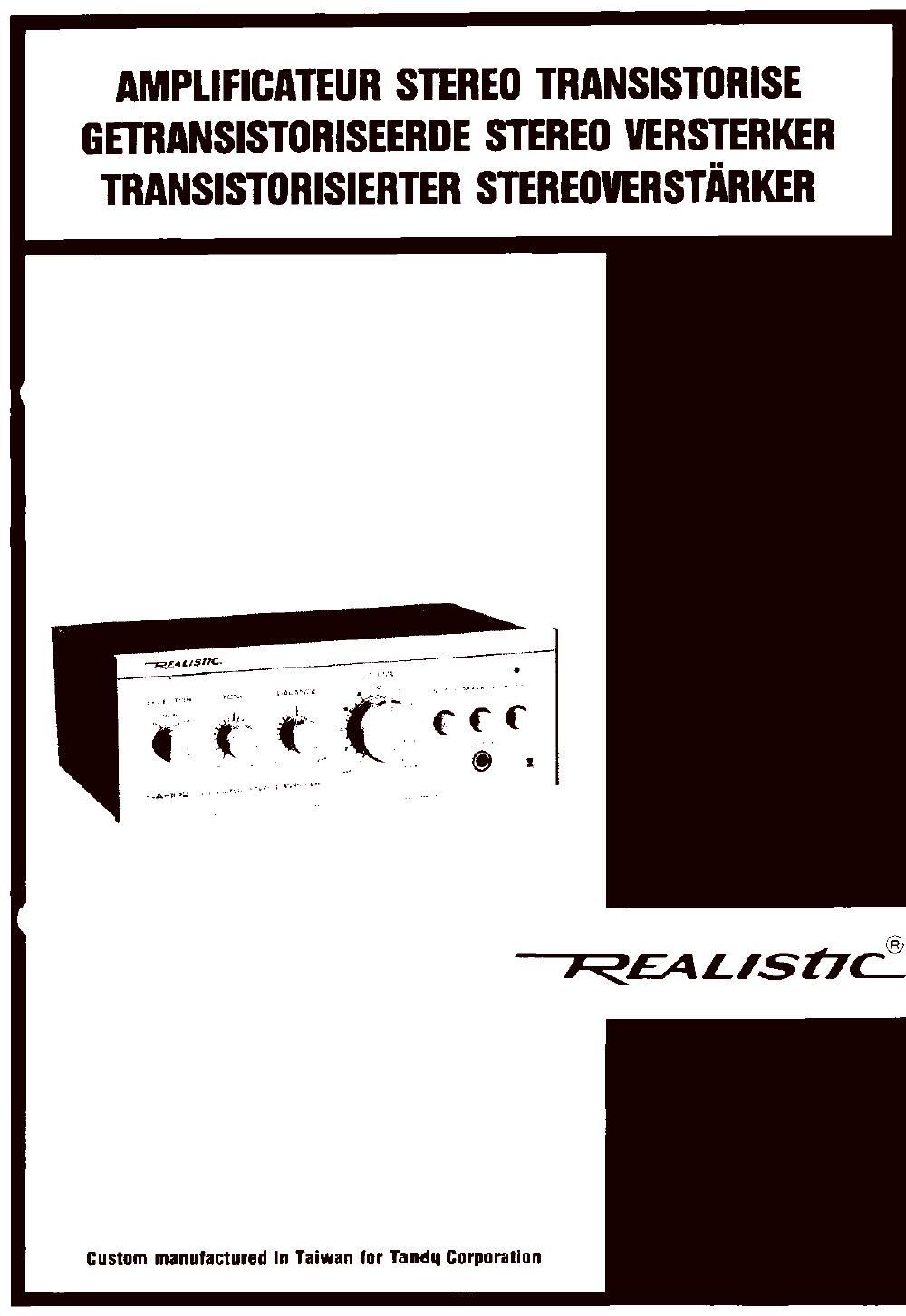 realistic sta 2600 schematic