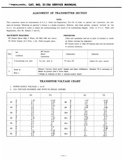 realistic trc 10 service manual