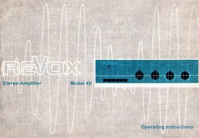 Revox 40 Service Manual