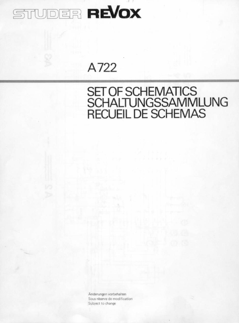 revox A722 schematics 2