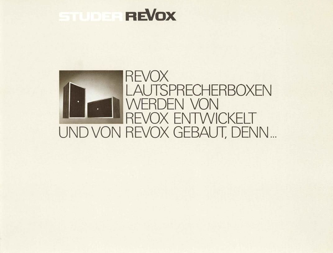 Revox AX 4.3 Brochure