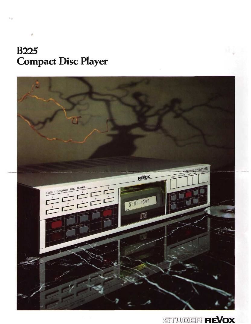 Revox B 225 Brochure