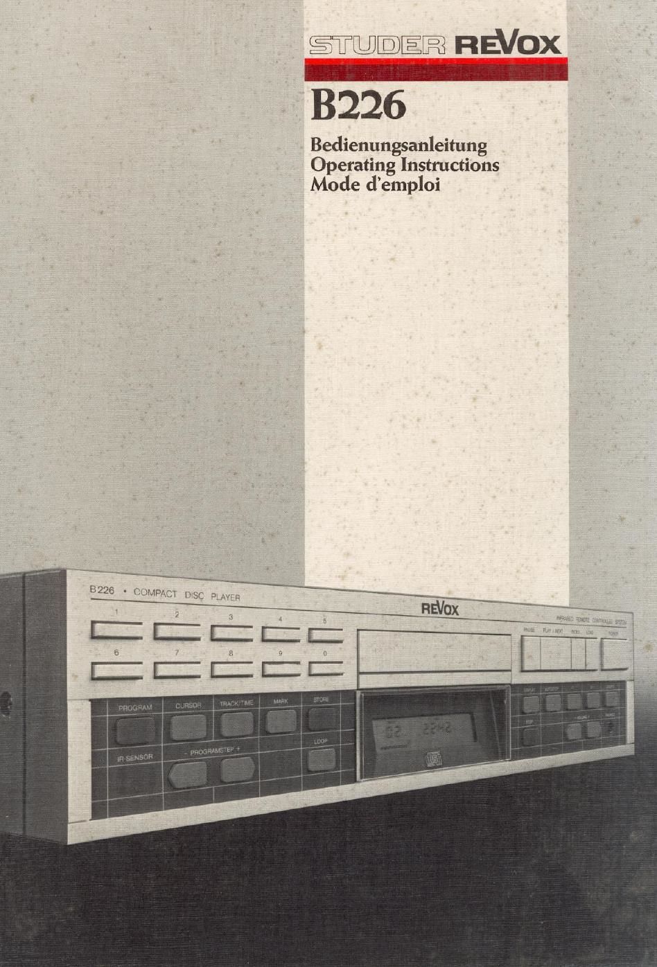 revox B226 owners manual 3