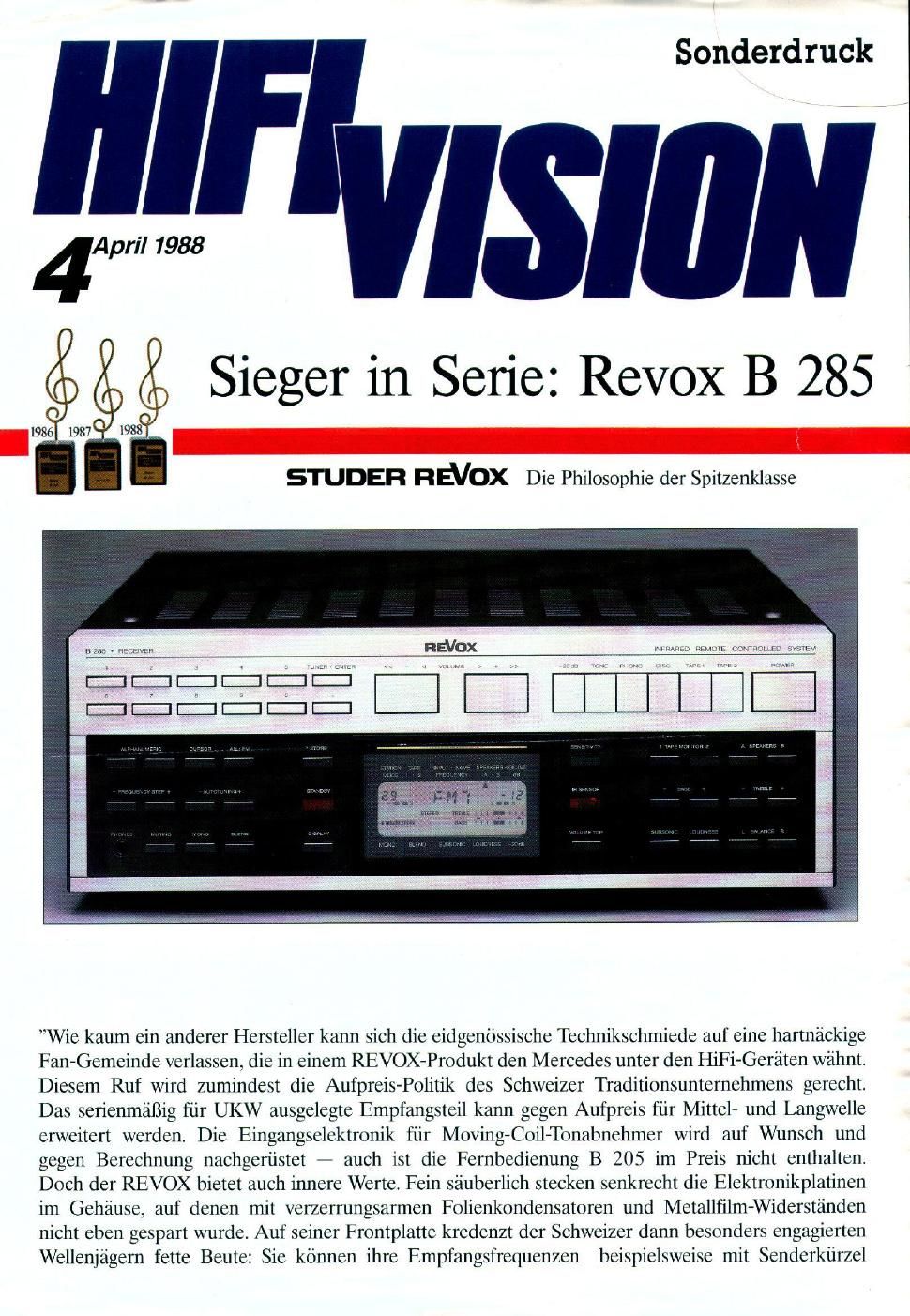 revox B285 test