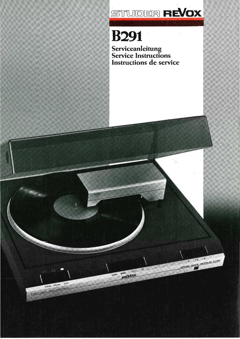 Revox B 291 Service Manual