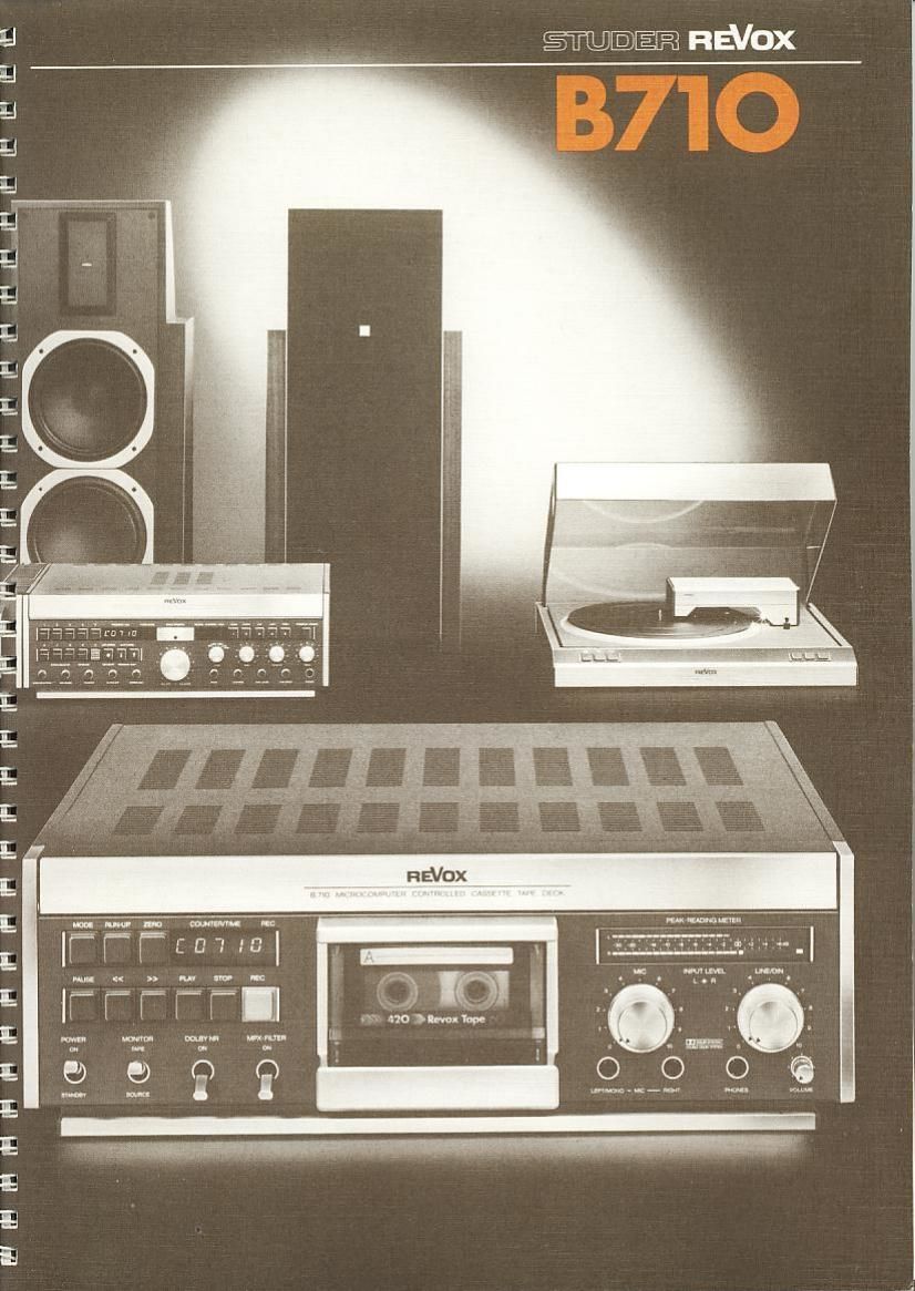 Revox B 710 Owners Manual