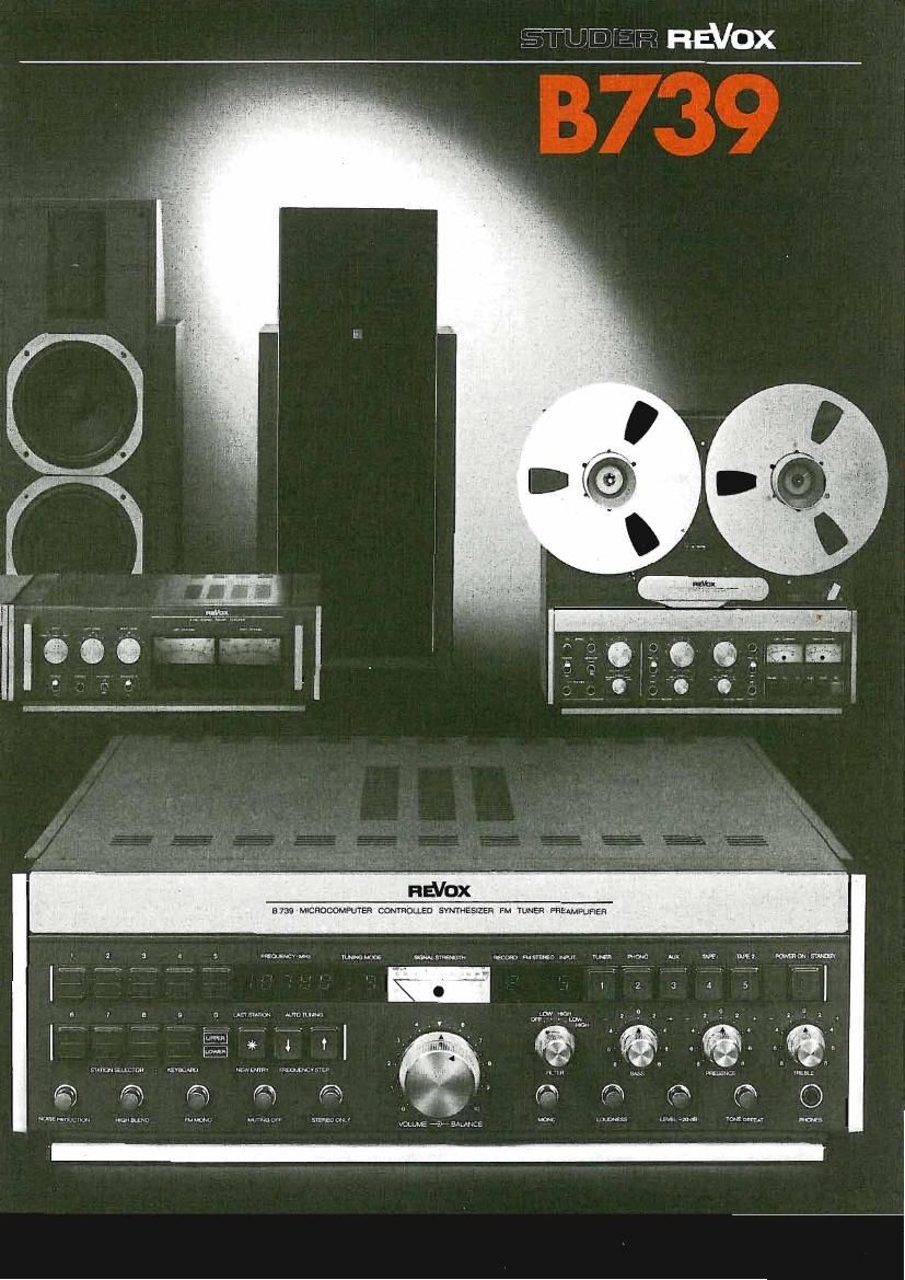 Revox B 739 Owners Manual