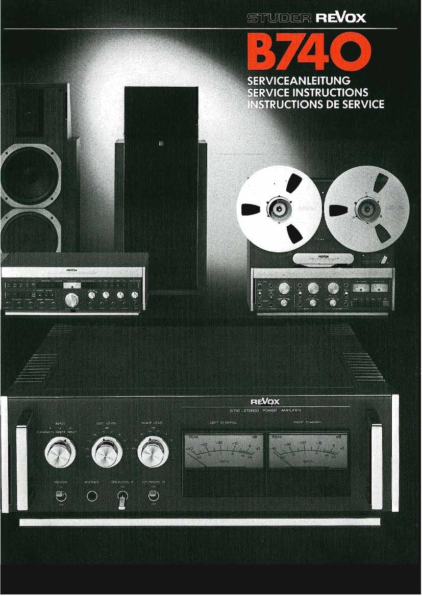 Revox B 740 Service Manual