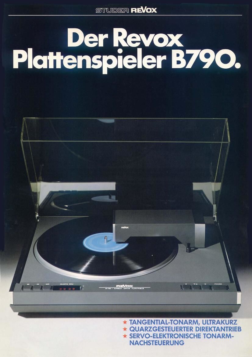 Revox B 790 Brochure