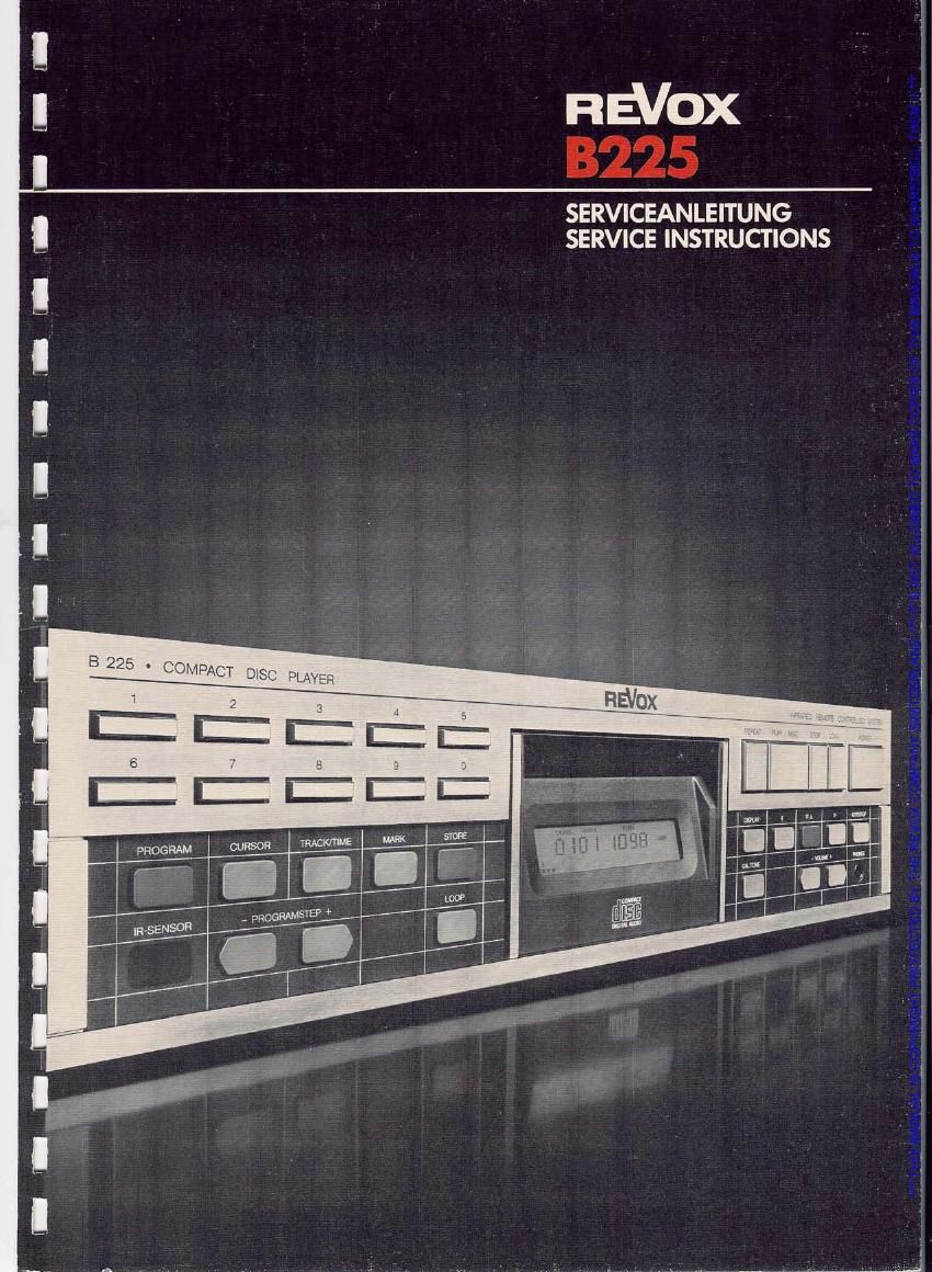 Revox B225 Service Manual