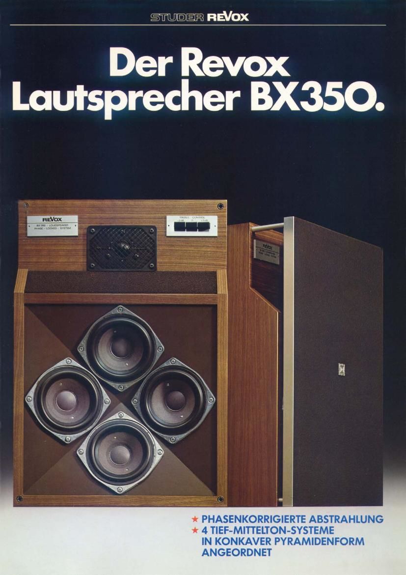 Revox BX 350 Brochure