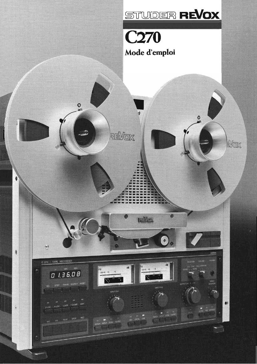 Revox C 270 Owners Manual 2