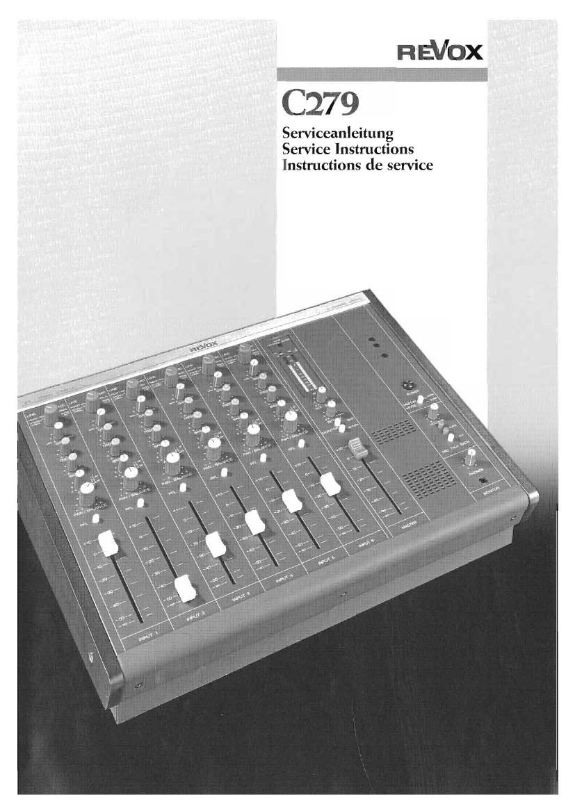 Revox C 279 Service Manual