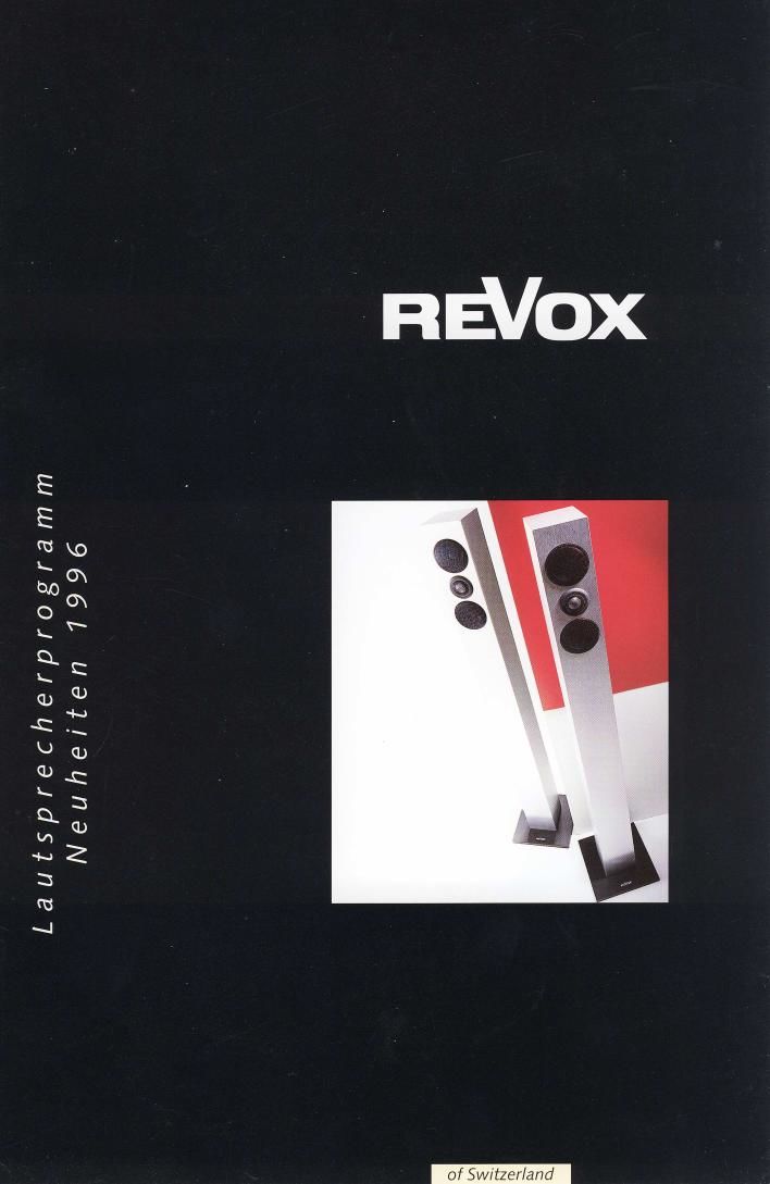 Revox Catalogue 1996