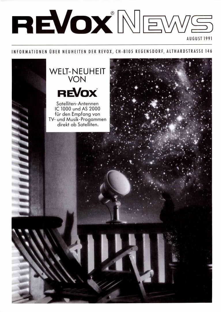 Revox news 1991 Brochure