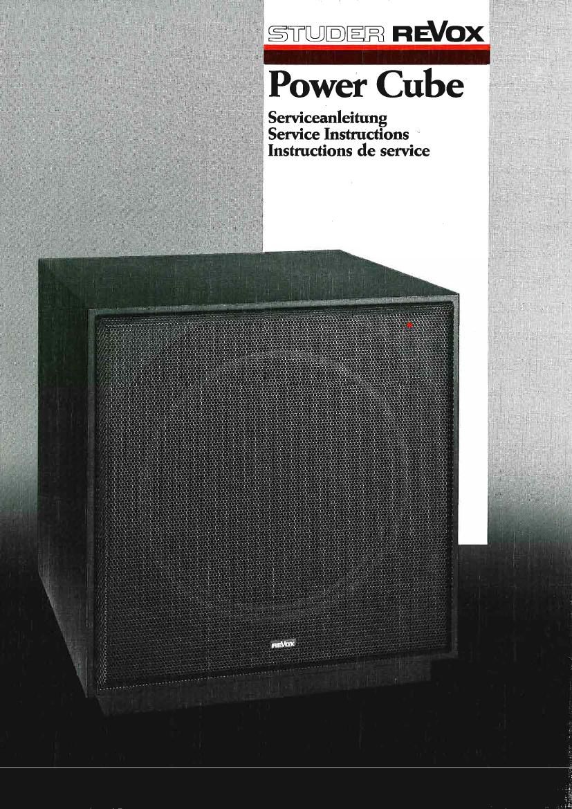 Revox PowerCube Service Manual