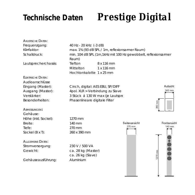 Revox Prestige Digital Brochure