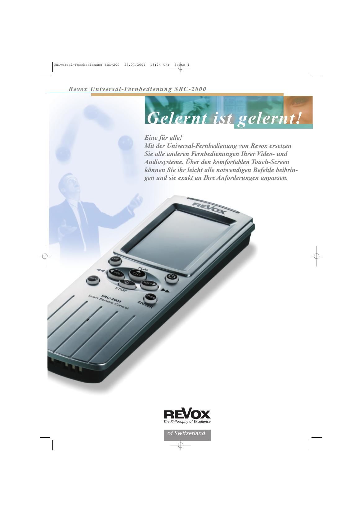 Revox SRC 2000 Brochure