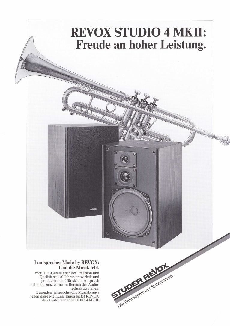 Revox Studio 4 Mk2 Brochure