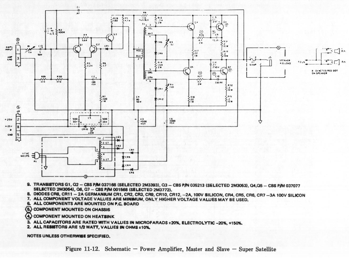 rhodes super satellite power amp schematic