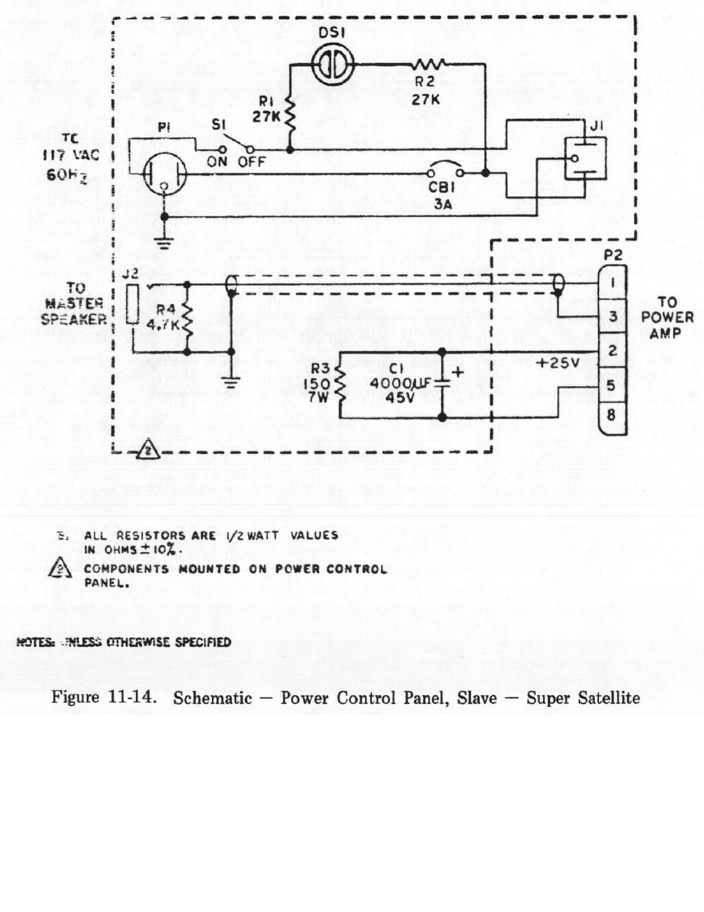 rhodes super satellite power control panel slave schematic